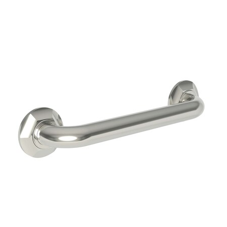 Newport Brass 15" L, Two Post, Solid Brass, 12" Grab Bar in Polished Nickel, Polished Nickel 1200-3912/15